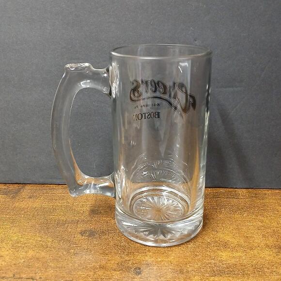 Vintage 1998 Cheers Boston TV Show Bar Themed Glass Beer Mug - Picture 3 of 5